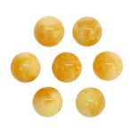 Бусины из смолы, имитация камня 11 мм, 10 шт в упак, ж.янтарь /TOS/