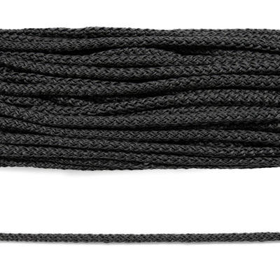 Шнур полипропилен круглый вязаный ⌀6.0 мм / 100 метров, 6-14 т.серый