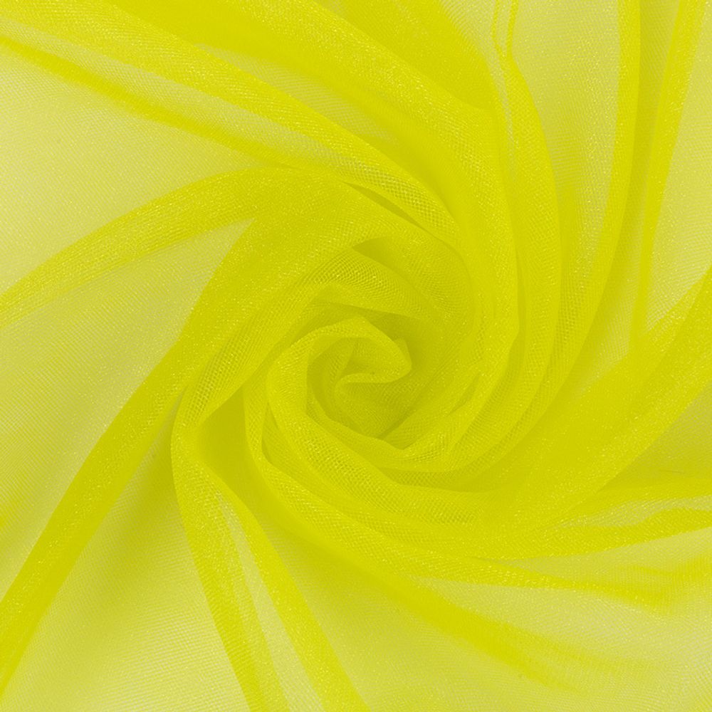 Фатин кристалл 18±2 г/м², 150х150 см, 53 желтый, Gamma FTN-BRN