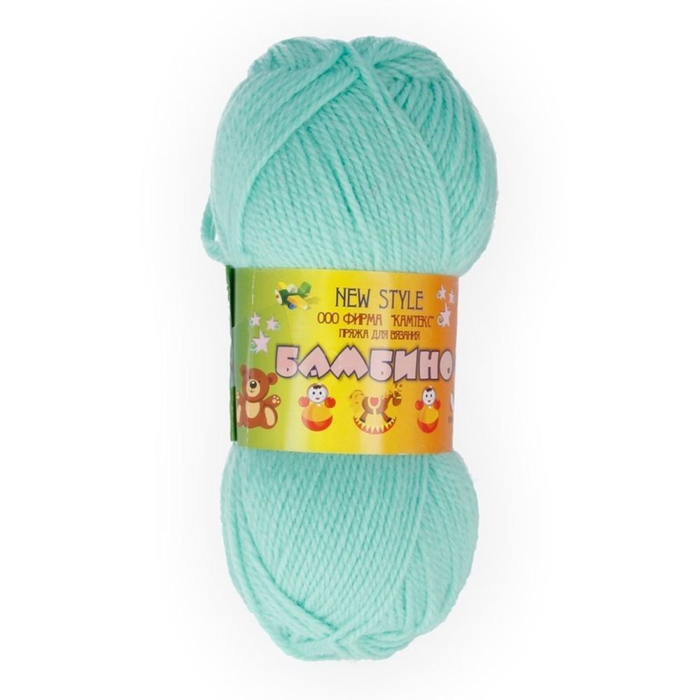 Пряжа Камтекс Бамбино / уп.10 мот. по 50 г, 150 м, цв.025 мята