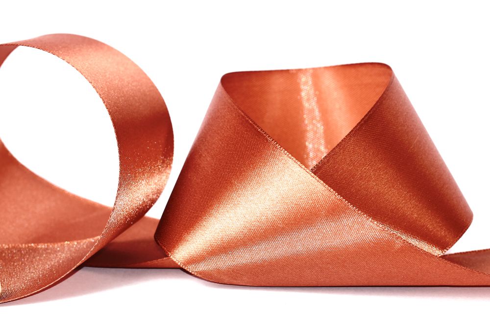 Лента атласная 1-сторонняя 50.0 мм / 33±2 метра, 037 св.коричневый, Gamma