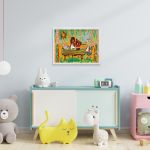 Картина по номерам Фрея, Союзмультфильм. Винни-Пух в гостях у Кролика, на картоне, 40х30 см