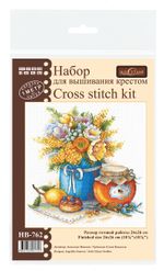 Набор для вышивания нитками МП Студия, Медовое удовольствие 26х26 см