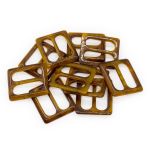 Пряжка пластиковая 25 мм, янтарь мраморный, П01(2.06-454-25), 10 шт