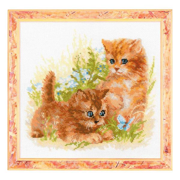 Набор для вышивания нитками Риолис, Детские забавы, 25х25 см