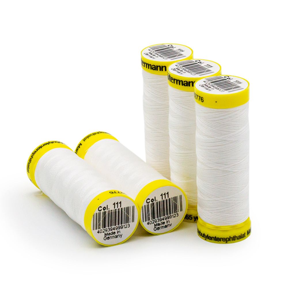 Нитки для трикотажа Gutermann Maraflex, 150м, 111 айвори, 5 катушек