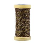 Мулине Gamma металлик M 5 мотков по 50 метров, M-130 золотистый/черно-красный, Gamma BRILL