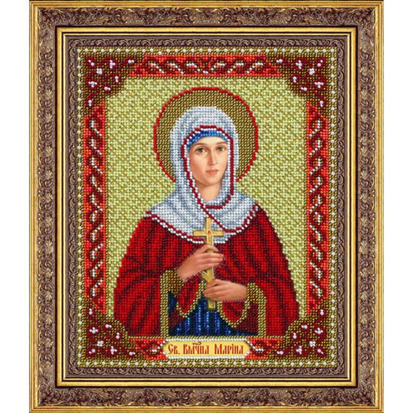 Набор для вышивания бисером Паутинка, Св. Велико-Мученица Марина 20х25 см