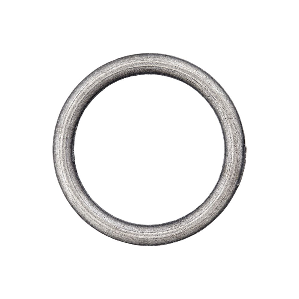 Кольцо металл Union Knopf 25 мм, цв. серебро, 1 шт