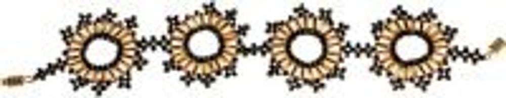 Набор для бисероплетения Кроше (Радуга бисера), браслет Золото инков