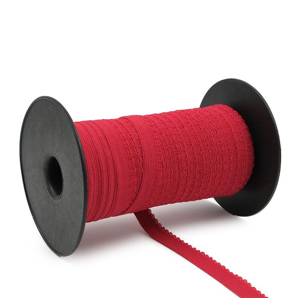 Резинка бельевая (ажурная) 15.0 мм / 50 метров, бордовый, 0315/59