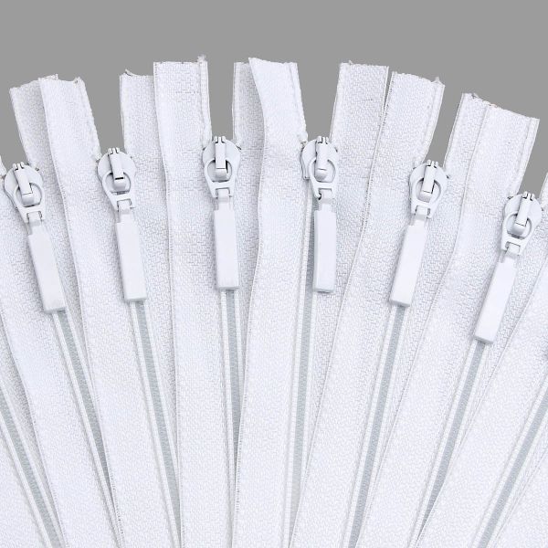 Молния спираль (витая) Arta Т5 (5 мм) 1 зам., н/раз., 18 см, цв. 501 белый, уп.10 шт