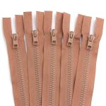 Молния трактор Arta Т6 (6 мм) 2 зам., разъем., 100 см, цв. 071 св.бежевый, уп.5 шт