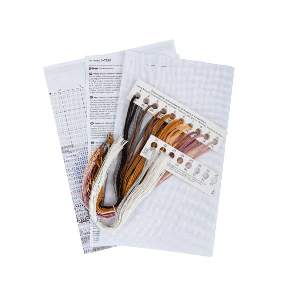 Набор для вышивания нитками Panna, Вельш-корги, 20х25 см