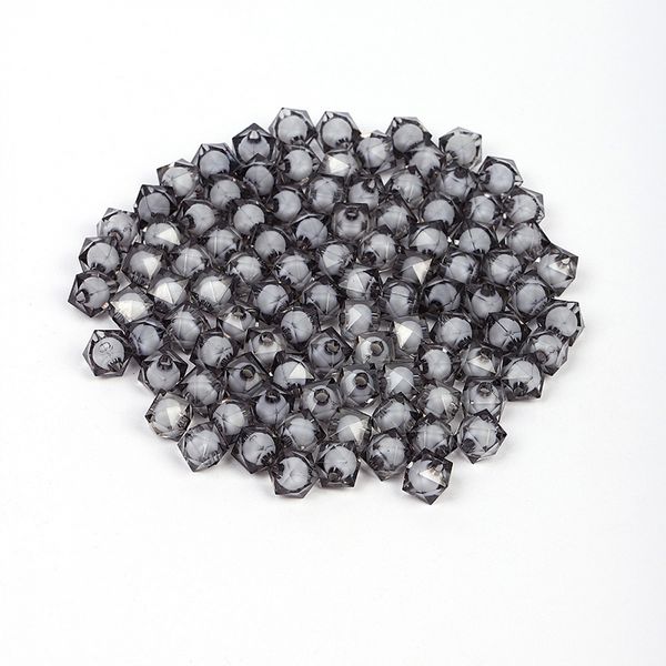 Бусины акрил ⌀10 мм, MG.3246-20 цв.20 серый, уп.500 г, Magic4Hobby