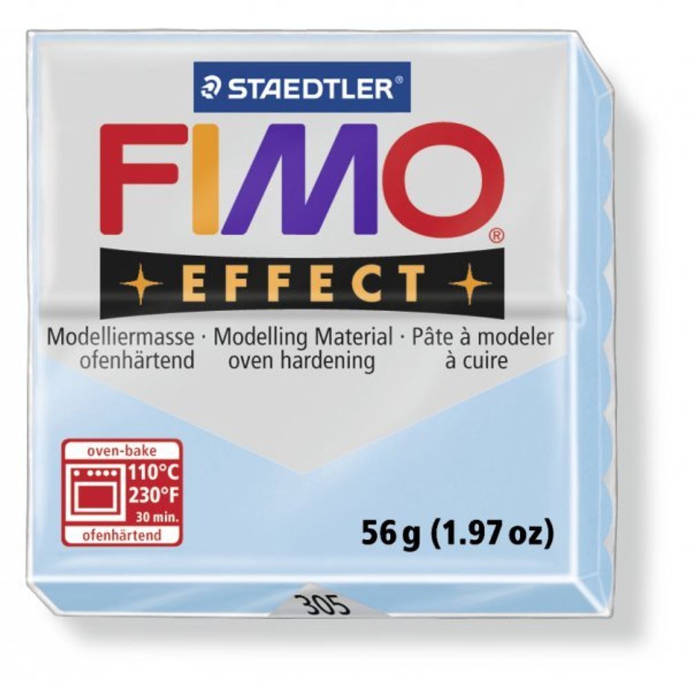 Полимерная глина Fimo Effect, запекаемая в печке, уп. 56 гр, цв. вода, 8020-305