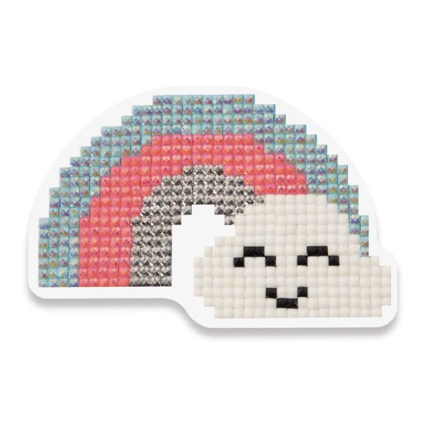 Алмазная (кристальная) мозаика Фрея, магнит Радуга, 8,5х5,5 см