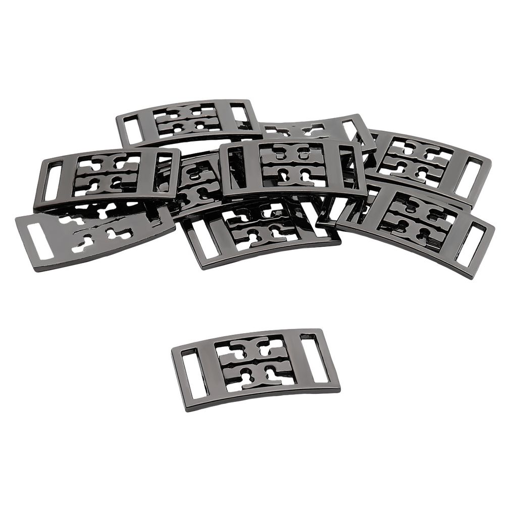 Украшение пришивное 10 мм, металл, олово (черный никель), МТ_1817, 12 шт