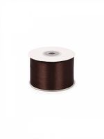Лента атласная 1-сторонняя 50.0 мм / 22.5±1 метра, 3139 т.коричневый, Magic4Hobby