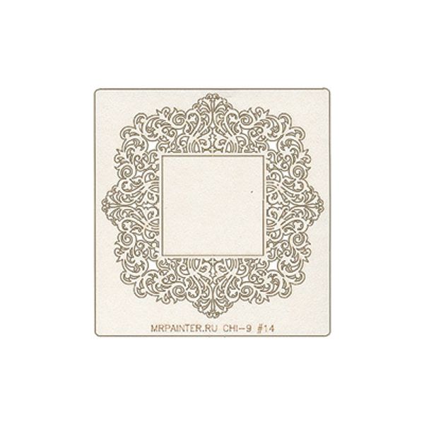 Чипборд 9.5х10 см, 1 шт, 14 Рамочка квадрат, Mr.Painter CHI-9