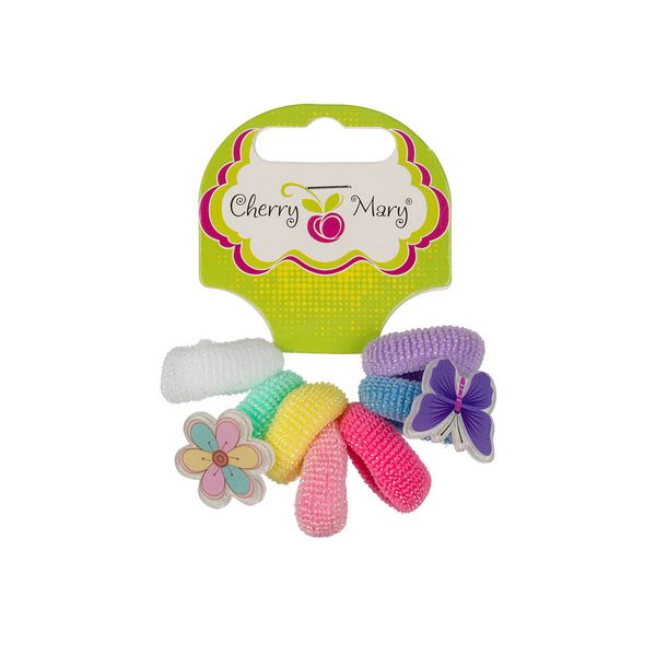 Набор резинок для волос 5х7 шт, ассорти №04, Cherry Mary R6108