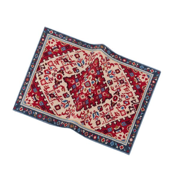 Набор для вышивания нитками Panna OP-7512, Обложка для паспорта. Ковер, 20х13.5 см