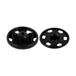 Кнопка пришивная металл ⌀18.0 мм, 4х6 шт, черный, KOH-I-NOOR 10 (KIN1000 №7)