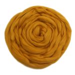 Шерсть для валяния полутонкая 100%, 100 гр. (447 горчица)