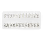 Крючки пришивные 12х7 мм, №1, никель, 0300-4005