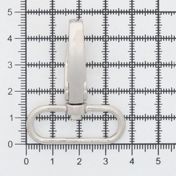 Карабин металл 32.0 мм (48х38 мм), 2 шт, Hobby&Pro, никель