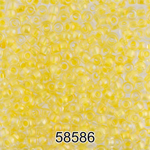 Бисер Preciosa 10/0 (2.3 мм), 500 г, 58586 (Ф563) желтый