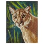 Алмазная (кристальная) мозаика Cristyle, Пума, 30х40 см