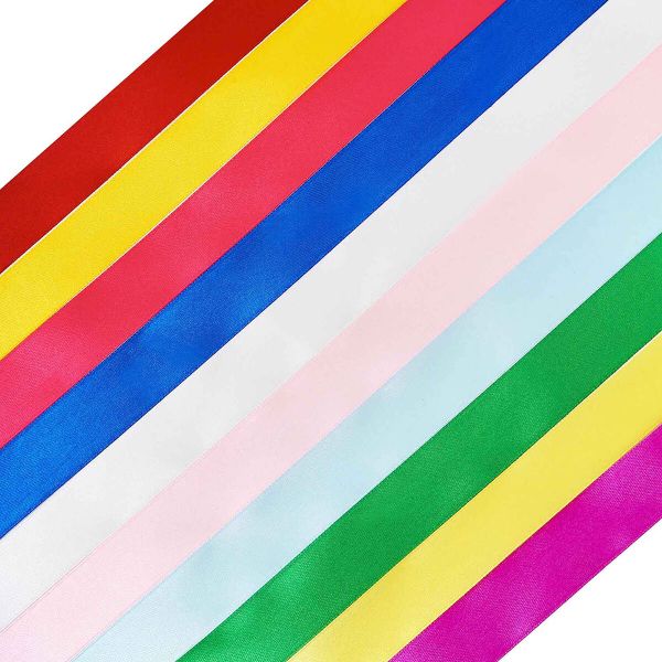 Набор атласных лент №3, 10 цветов по 25.0 мм / 23 метра