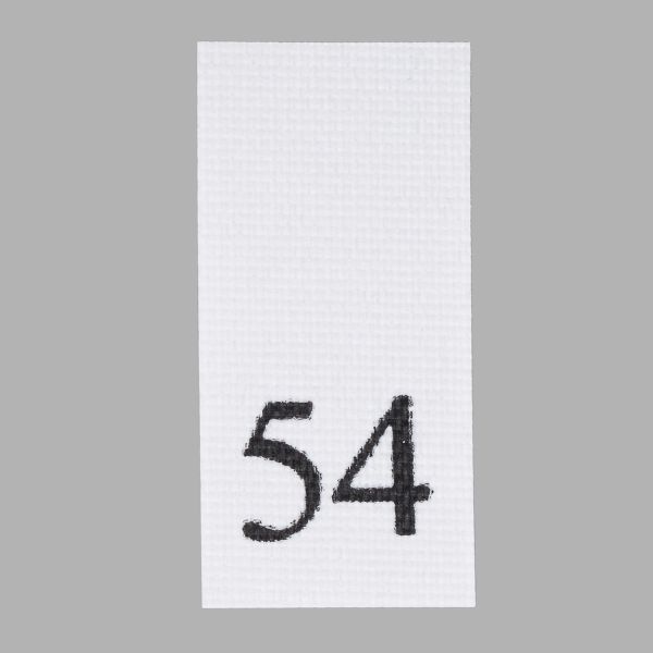 Этикетка-размерник, белый, 10х20 мм, 100 шт, 54