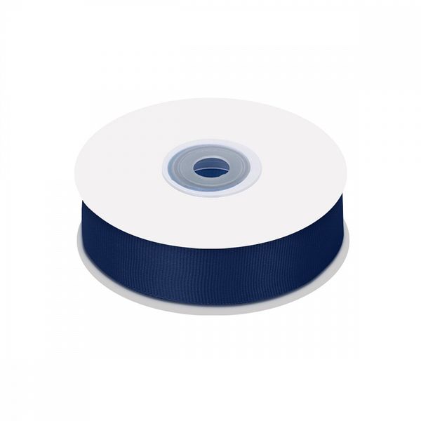 Лента репсовая (в рубчик) 25.0 мм / 22.8±1 метра, 374 т.синий, Magic4Hobby