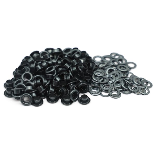 Люверсы металл ⌀_4.0 мм (внутр.), черный, 100 шт, S090812, BIG