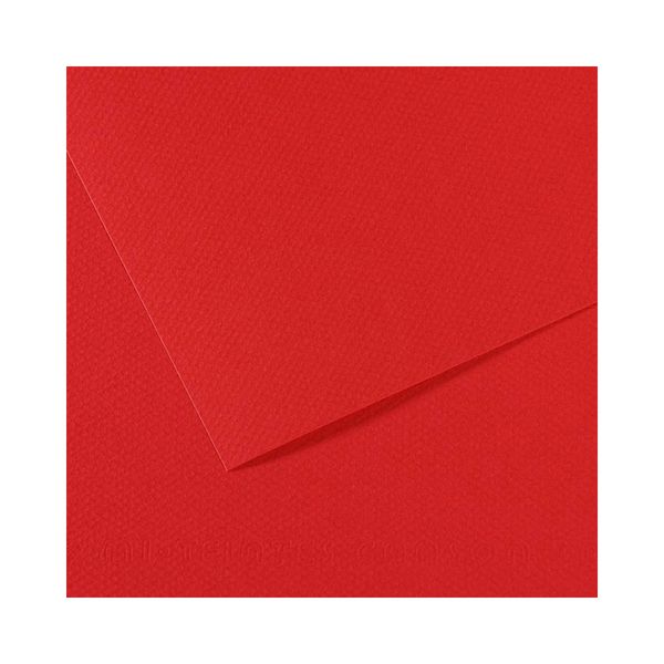 Бумага для пастели 160 г/м², 75х110 см, 10 листов, №505 Красный яркий, Canson Mi-Teintes C31032S151