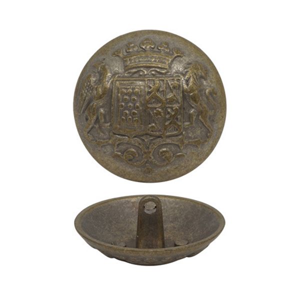 Пуговицы на ножке 27 мм, мет.мат, сер.