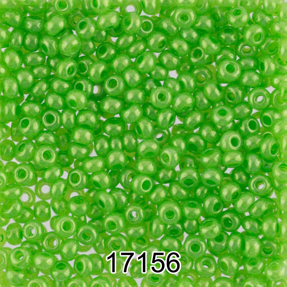 Бисер Preciosa круглый 10/0, 2.3 мм, 500 г, 17156 (Ф016) зеленый