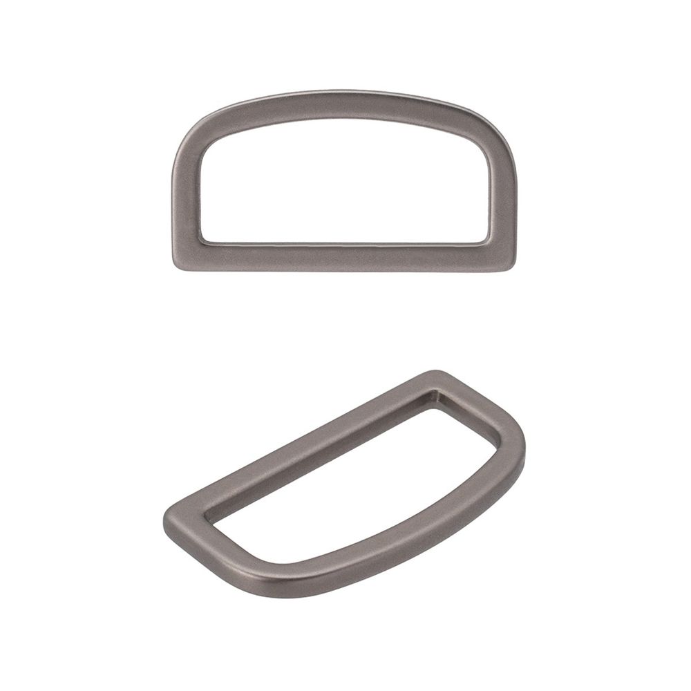 Полукольцо литое металл 25мм (30х16мм), черный никель (олово), MB2345, 6 шт