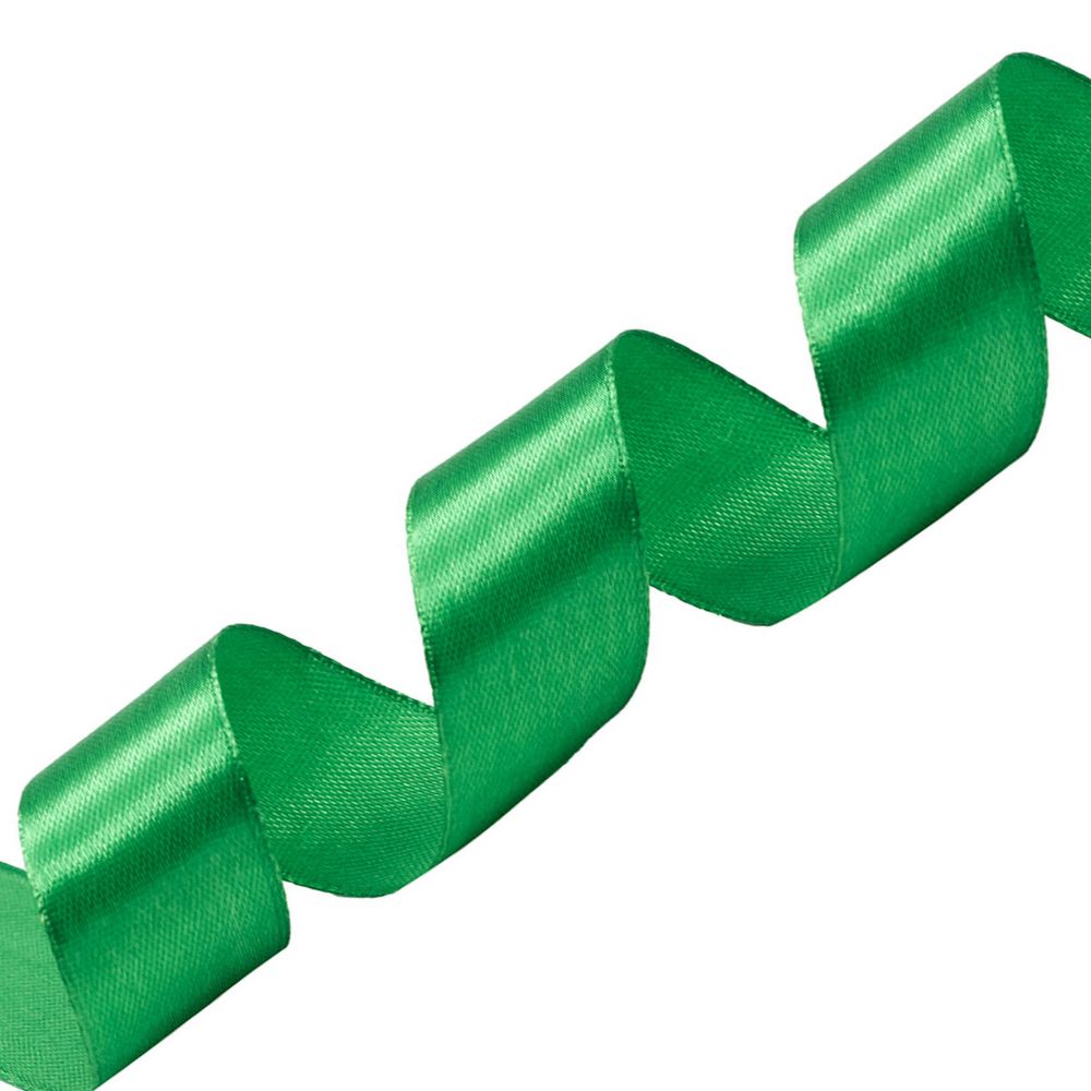 Лента атласная 1-сторонняя 25.0 мм / 22.86±1 метров, 092 зеленый, Globus