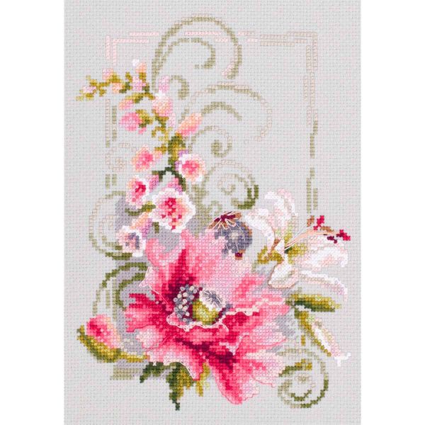 Набор для вышивания нитками Чудесная игла, Счастливого марта 15х21см