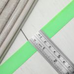 Лента репсовая (в рубчик) 20.0 мм, 085 яркий салат, уп.18,28 м