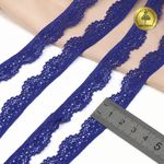 Кружево эластичное (стрейч) 8031 15мм цв.F223 синий ультрамарин, 50м, Kruzhevo