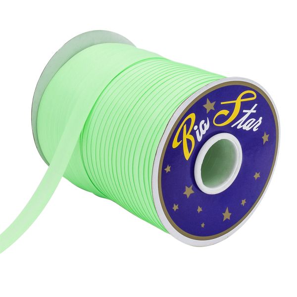 Косая бейка атласная 15.0 мм / 132±1 метра, 0000-1500, F230 св.салатовый