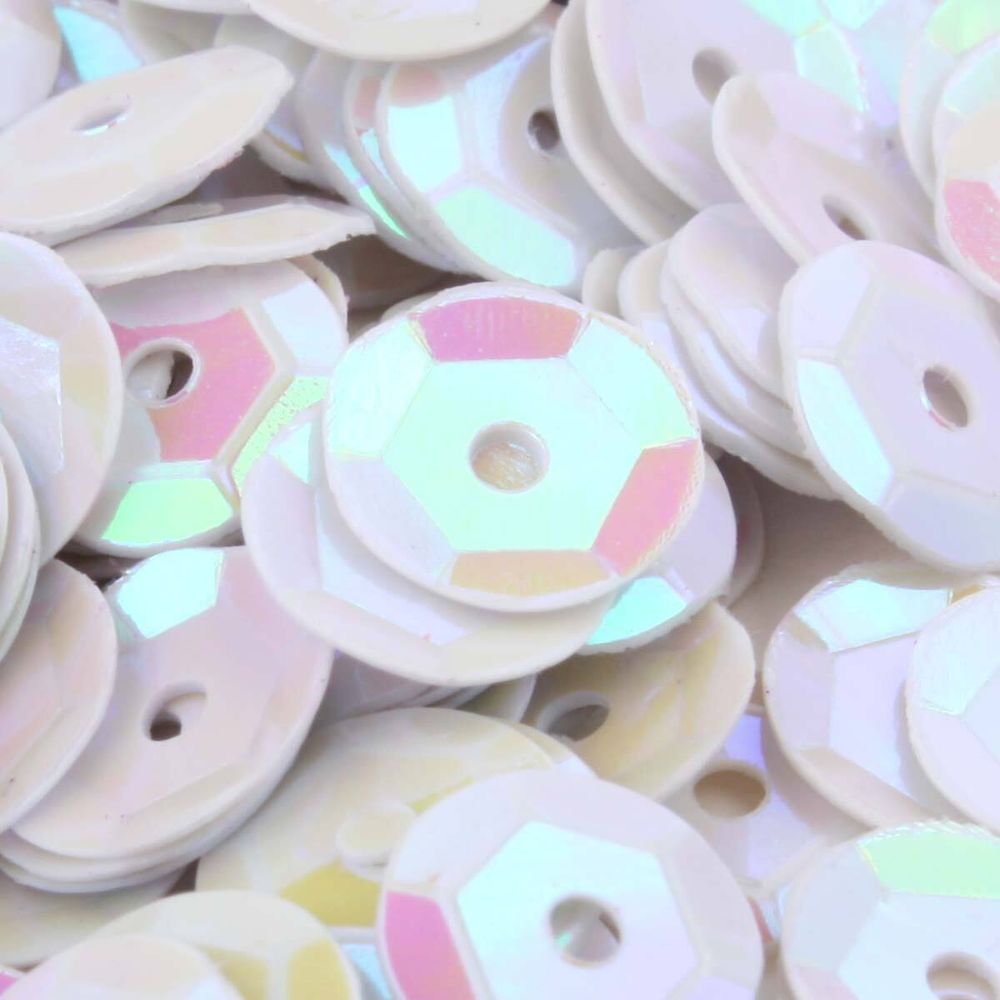 Пайетки граненые 6 мм, упак. 10 гр, Астра, 319 св.-розовый Перламутр, уп.10 шт