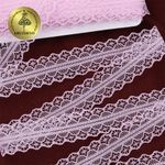Кружево отделочное в стиле "трикотаж" 30 мм, 1659-1 цв.09 св.розовый, 27.4 м