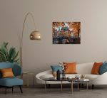 Алмазная (кристальная) мозаика Фрея ALPD-146, на подрамнике Осень в Амстердаме, 50х40 см