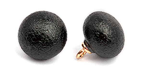 Пуговицы на ножке пластик A1008 цв.002 черный 18L-11мм, 40 шт