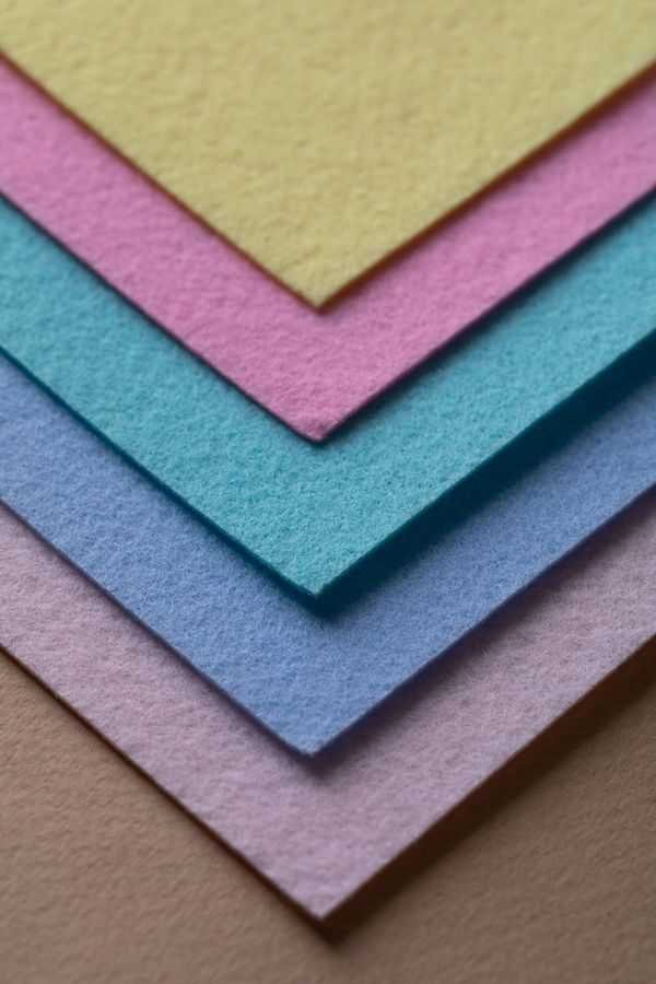 Фетр листовой жесткий 1.2 мм, 27х30 см, 5 шт, Наш малыш, Gamma FKS12-27/30